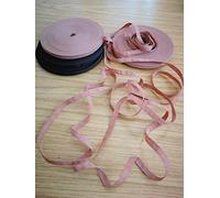 JazzyBrand: Brown Cotton Lace Ribbon, 7mm, Hollow, Double, Wig Making & Sewing, General Decorative Use (1 Yard)