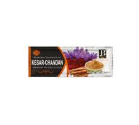 JB Agarbatti Kesar & Chandan Premium Incense 22g - Saffron & Sandalwood Blend - Precision Crafted & Charcoal Free - 8-Inch Sticks (30+ Min Burn)