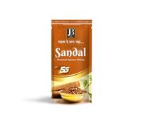 JB Agarbatti Sandal Incense Sticks 90g x 1 Pack - 9 Inch (22.86 cm) Long with Warm Woody Sandalwood Fragrance Ideal for Meditation, Puja, Yoga & Home Ambience