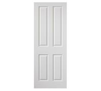 JB Kind Canterbury White Internal Fire Door - Grained Fd30 44 X 1981 X 686