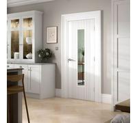 JB Kind Doors Aria White Glazed Internal Laminate Door