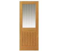 JB Kind Doors Thames Oak Half Light Glazed Internal Door - Finished