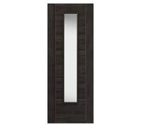 JB Kind Doors Tigris Dark Grey Glazed Laminate Internal Door
