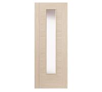 JB Kind Doors Tigris Ivory Glazed Laminate Internal Door