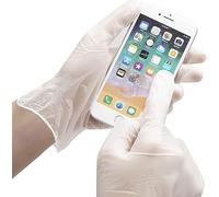 JB London 100 (1 Box) Clear Vinyl (Latex & Powder Free) Gloves Disposable Safety Food Catering Cleaning etc (XL)