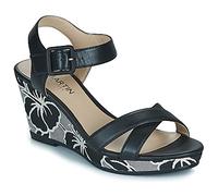 JB Martin Wedge sandals QUERIDA in Black 6.5