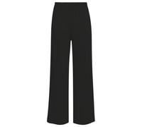 JB MODISH Women’s Palazzo Trousers - Wide Leg Crepe Culottes - Elasticated Waist Flared Pants - Stretch Smart Casual Bottoms (UK, Numeric, 8, 26, Regular, Regular, 3XL | 24-26, Black)