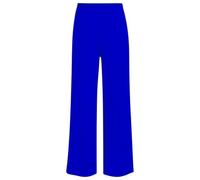 JB MODISH Women’s Palazzo Trousers - Wide Leg Crepe Culottes - Elasticated Waist Flared Pants - Stretch Smart Casual Bottoms (UK, Numeric, 8, 26, Regular, Regular, XL | 16-18, Royal Blue)