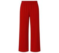 JB MODISH Women’s Palazzo Trousers - Wide Leg Crepe Culottes - Elasticated Waist Flared Pants - Stretch Smart Casual Bottoms (UK, Numeric, 8, 26, Regular, Regular, M/L | 12-14, Wine)
