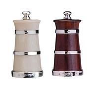 JB Silverware Set of Silver Salt & Pepper Grinder Wood & Ivorine