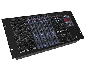 JB Systems CLUB7-USB 7-Channel Mixer with Integrated Media Player for USB Stick or SD Card