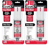 JB Weld 50112UK ClearWeld Quick Setting Epoxy 25ml, Clear, 25 ml (Pack of 2)