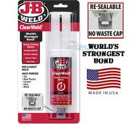 Jb Weld Clear Weld Quick Setting Epoxy Adhesive Super Strong Glue Syringe 5 Min