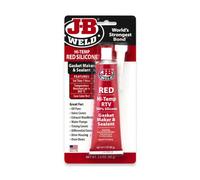 JB Weld J-B Weld Red Hi-Temp Rtv 100% Silicone Gasket Maker & Sealant (3 Pack) - 85G Tubes 1Hr Set, Heat Resistant Up To 343 C With Nozzle