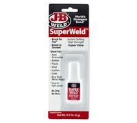 JB Weld JB33106 Superweld Instant Setting High Strength, 6 Gram Bottle, Great for Steel Rubber Most Plastics Wood & More, Bonds in seconds, Cure Colour Clear, Packaging may vary
