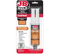 JB WELD KWIKWELD - 6 MINUTE STEEL EPOXY | Strong, Lasting Repairs To Metal & Mu