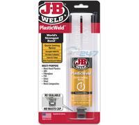 J-B Weld 50132 PlasticWeld Quick-Setting Epoxy Syringe - Dries Off-White - 25 ml by J-B Weld