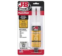 J-B Weld 50132 PlasticWeld Quick-Setting Epoxy Syringe - Dries Off-White - 25 ml by J-B Weld