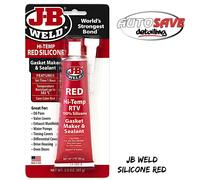 JB Weld - Silicone Red |85g |Gasket Maker Sealant |RTV |High Temp 343ºC |DIY