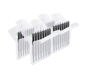 JB White 32 Wax Filters for Hearing Aids compatible with Phonak Cerustop Wax Guards | Widex Nanocare | Oticon ProWax MiniFit | Siemens Signia 3.0 | Resound | Hearing Aid Filter (32pcs 1.3mm)