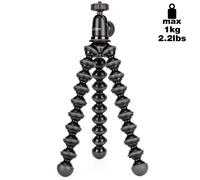 JOBY JB01503-BWW GorillaPod 1K Kit, Flexible Compact Tripod with BallHead for Enhanced Compact and CSC/Mirrorless Camera Up to 1 kg Payload, Black
