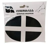 JBA Oval Cornwall Kernow Flag Car Bumper Sticker