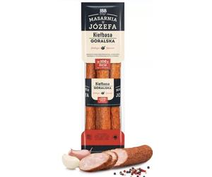 JBB Highlander Smoked Polish Pork Sausage with Garlic, Kiełbasa Góralska, Traditional Recipe, Ready to Eat, 1Kg
