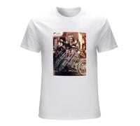 JBBKZ disc Men's David Mann David Mann Art Biker Art David Mann. Funny Easyriders T-Shirts White XL