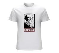 JBBKZ disc Men's Kropotkin Anarchist Political Quote Socialist T-Shirts White S