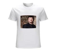 JBBKZ disc Men's Rick Astley 50 Vinyl Cd Cover Tee T-Shirts White L