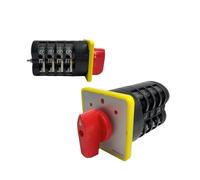 JBBQCEVHT 1pcs Cam Switch 16 Terminals 3 Positions High/Low Speed DIY Rotary Changeover Switches LW5-16 5.5S/4