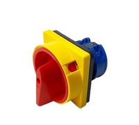 JBBQCEVHT 25A Four Terminals One Poles Disconnect Isolator Switches LW26GS 48x48mm 64x64mm Padlock Rotary Cam Switch(48X48mm Small)