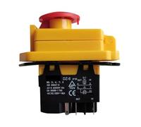 JBBQCEVHT DZ-6 AC250V 15A 4Pins 5Pins Waterproof Emergency Stop Push Button Switch 60947-3 EN 61058-1(5Pins)