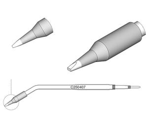 Jbc C250407 Soldering Tip for Aluminium 2 A, Chisel