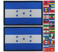 JBCD 2 Pack Honduras Flag Patch Honduran Flags Tactical Patch Pride Flag Patch for Clothes Hat Patch Team Military Patch
