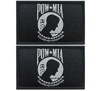 JBCD 2 Pack US POW MIA Flag Patch You are Not Forgotten Flags Force Army Tactical Patch Pride Flag Patch for Clothes Hat Patch Team Military Patches