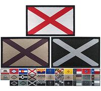 JBCD 3 Pack Alabama Flag Patch States Flags Tactical Patch Pride Flag Patch for Clothes Hat Team Military Patch