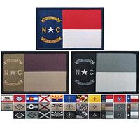 JBCD 3 Pack North Carolina Flag Patch States Flags Tactical Patch Pride Flag Patch for Clothes Hat Patch Team Military Patch