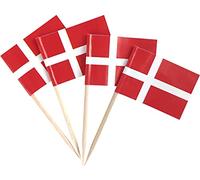JBCD Denmark Toothpick Flag Danish Mini Small Cupcake Topper Flags, 200pcs
