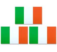 JBCD Ireland Irish Flag Magnet Decal - for Car SUV Truck, 3 Pack, 3x5 Inches