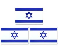 JBCD Israel Israeli Flag Magnet Decal - for Car SUV Truck (3 Pack, 3x5 Inches)