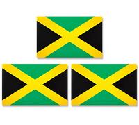 JBCD Jamaica Jamaican Flag Magnet Decal - for Car SUV Truck, 3 Pack, 3x5 Inches