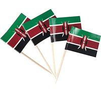JBCD Kenya Toothpick Flag Kenyan Mini Small Cupcake Topper Flags, 200pcs