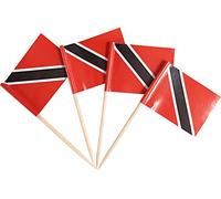 JBCD Trinidad and Tobago Toothpick Flag Mini Small Cupcake Topper Flags, 200pcs