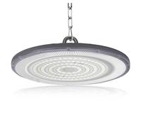 JBdusn 100W LED High Bay Light, 6500K UFO Industrial Spotlight Workshop Ceiling Light with Chain, IP65 Waterproof Hall Lamp Spot Ceiling Lighting for Factories, Garages, Warehouses