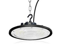 JBdusn 100W UFO LED High Bay Light, 6000K-6500K Daylight White, Industrial Ceiling Lamp for Warehouse, Garage, Workshop, Factory and Commercial Lighting