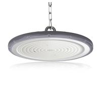 JBdusn 300W LED High Bay Light, 6500K UFO Industrial Spotlight Workshop Ceiling Light with Chain, IP65 Waterproof Hall Lamp Spot Ceiling Lighting for Factories, Garages, Warehouses