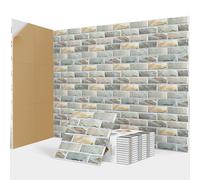 JBER 12 Pack Acoustic Panels Self-Adhesive, Brick Sound Proofing Panels, High Density Acoustic Wall Panels for Recording Studios, Game Room, Home, Office, 30x30x1cm (STONE, 30x30x1cm)