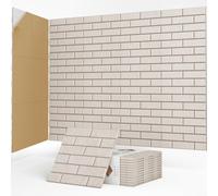 JBER 12 Pack Acoustic Panels Self-Adhesive, Brick Sound Proofing Panels, High Density Acoustic Wall Panels for Recording Studios, Game Room, Home, Office, 30x30x1cm (CAMEL, 30x30x1cm)
