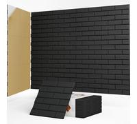 JBER 12 Pack Brick Acoustic Wall Panels Self Adhesive,Sound Proofing Panels